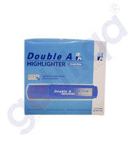 Load image into Gallery viewer, DOUBLE A HIGHLIGHTER - PACK OF 10'S BRIGHT BLUE
